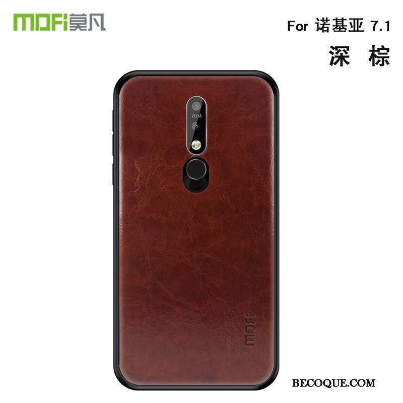 Kuori Nokia 7.1 Pehmeä Neste Vaalean Kalvo, Kotelo Nokia 7.1 Laukut Puhelimen Kuoret