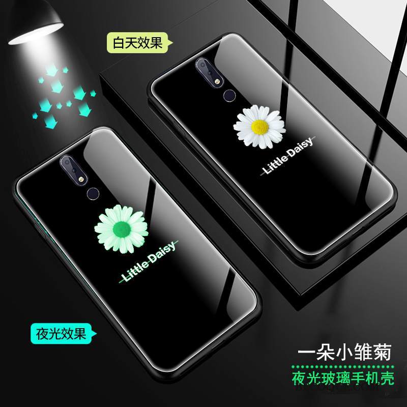 Kuori Nokia 7.1 Puhelimen Kuoret Lasi, Kotelo Nokia 7.1 Kirkas Päivänkakkara