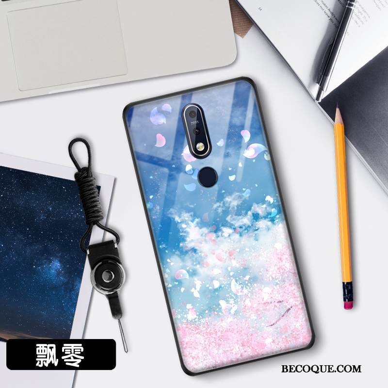 Kuori Nokia 7.1 Suojaus Vaalean Tuuli, Kotelo Nokia 7.1 Net Red Puhelimen Kuoret