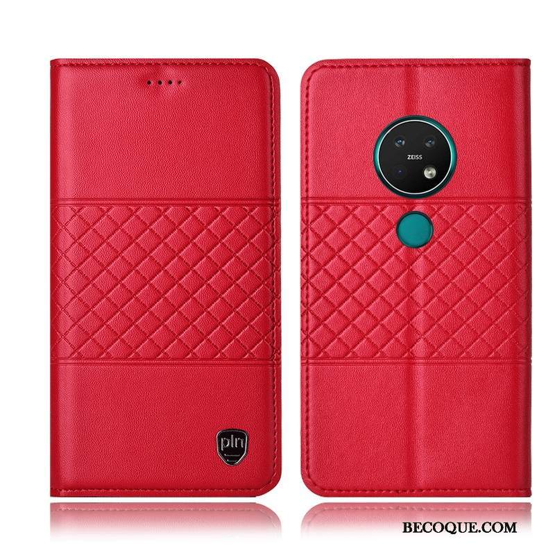 Kuori Nokia 7.2 Laukut Keltainen Puhelimen Kuoret, Kotelo Nokia 7.2 Kuoret Ruudukko Murtumaton