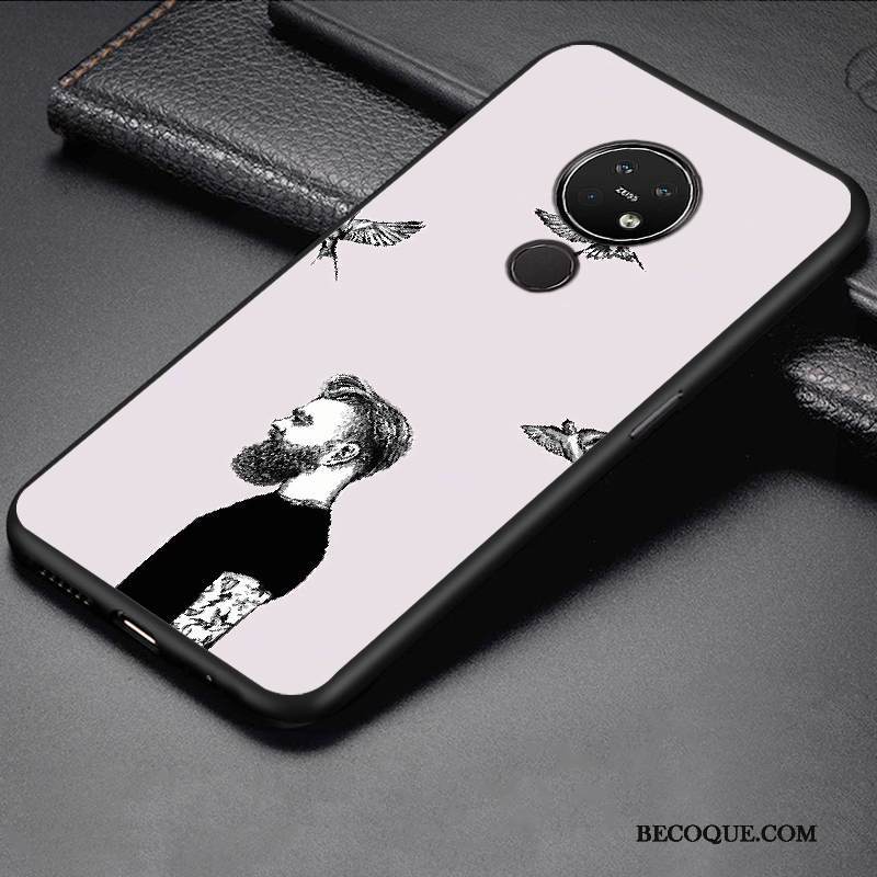 Kuori Nokia 7.2 Luova Keltainen Murtumaton, Kotelo Nokia 7.2 Pehmeä Neste Puhelimen Kuoret Persoonallisuus