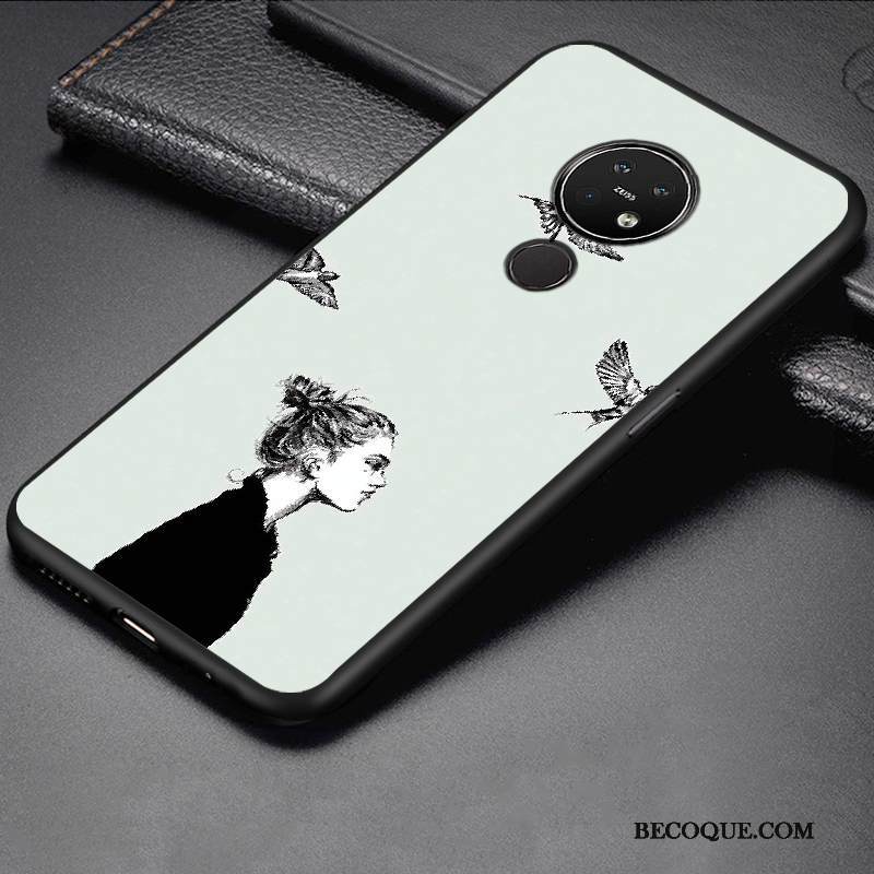 Kuori Nokia 7.2 Luova Keltainen Murtumaton, Kotelo Nokia 7.2 Pehmeä Neste Puhelimen Kuoret Persoonallisuus