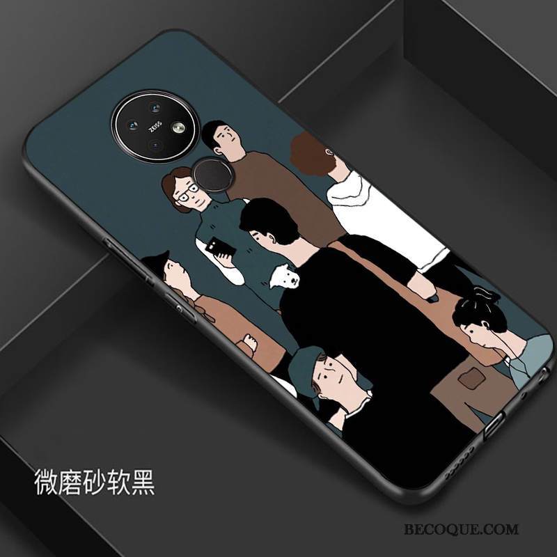 Kuori Nokia 7.2 Silikoni Net Red Punainen, Kotelo Nokia 7.2 Luova Murtumaton Puhelimen Kuoret