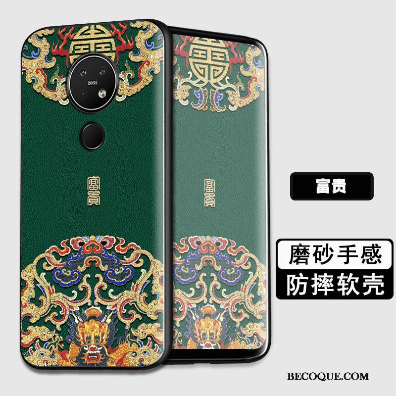 Kuori Nokia 7.2 Silikoni Pesty Suede Sininen, Kotelo Nokia 7.2 Suojaus Murtumaton Puhelimen Kuoret