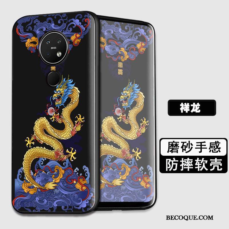 Kuori Nokia 7.2 Silikoni Pesty Suede Sininen, Kotelo Nokia 7.2 Suojaus Murtumaton Puhelimen Kuoret