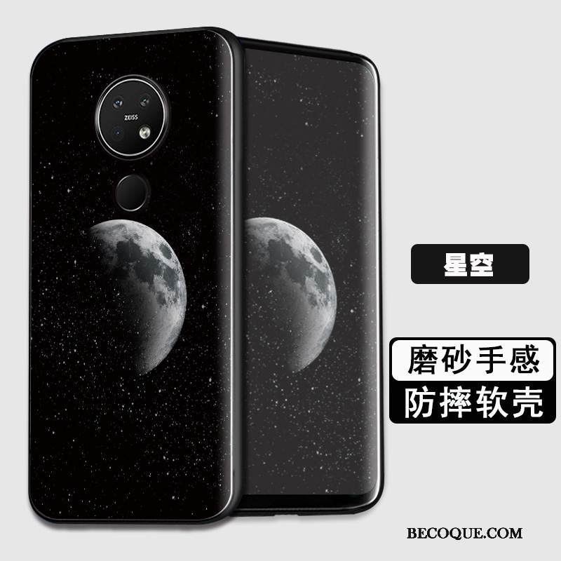 Kuori Nokia 7.2 Silikoni Pesty Suede Sininen, Kotelo Nokia 7.2 Suojaus Murtumaton Puhelimen Kuoret