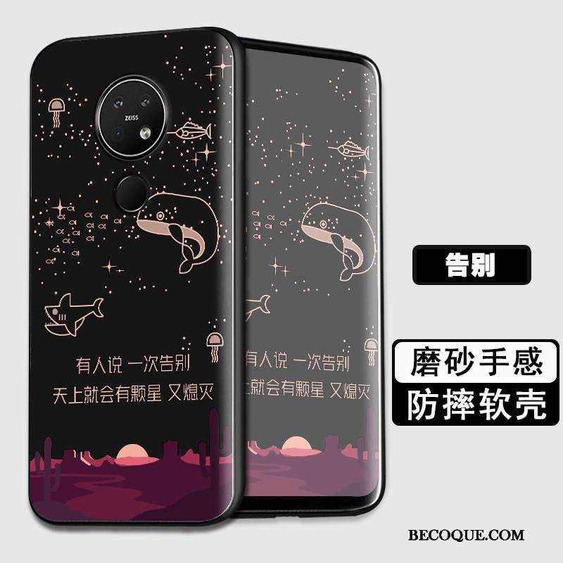 Kuori Nokia 7.2 Silikoni Pesty Suede Sininen, Kotelo Nokia 7.2 Suojaus Murtumaton Puhelimen Kuoret