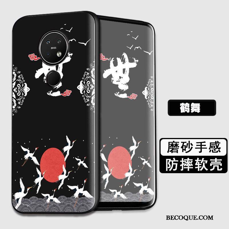 Kuori Nokia 7.2 Silikoni Pesty Suede Sininen, Kotelo Nokia 7.2 Suojaus Murtumaton Puhelimen Kuoret