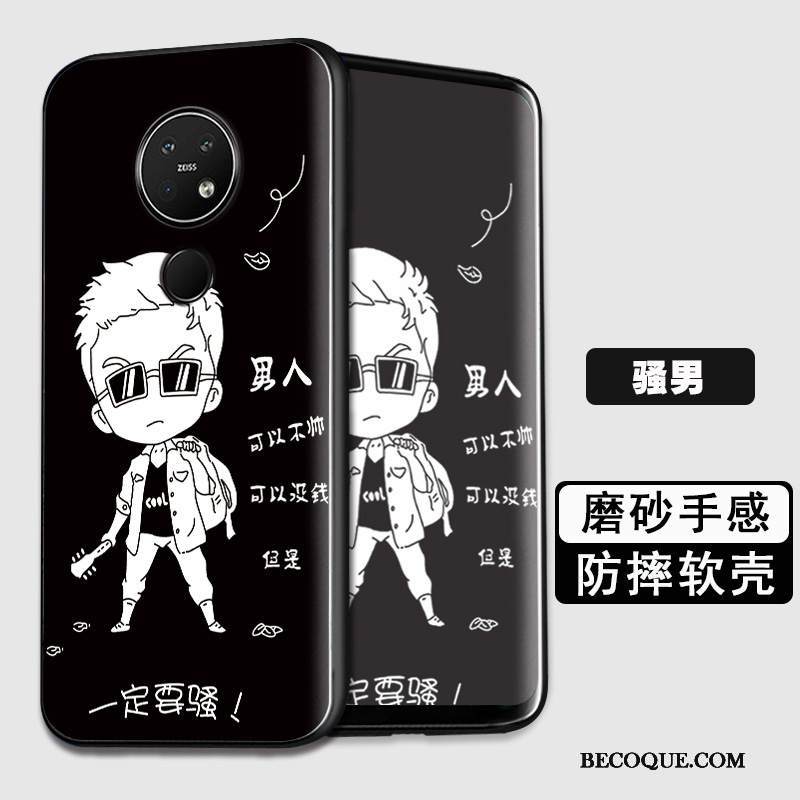 Kuori Nokia 7.2 Silikoni Pesty Suede Sininen, Kotelo Nokia 7.2 Suojaus Murtumaton Puhelimen Kuoret