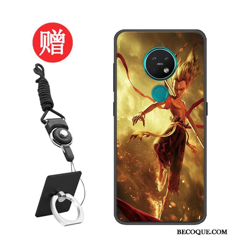 Kuori Nokia 7.2 Silikoni Punainen Muokata, Kotelo Nokia 7.2 Suojaus Net Red Malli