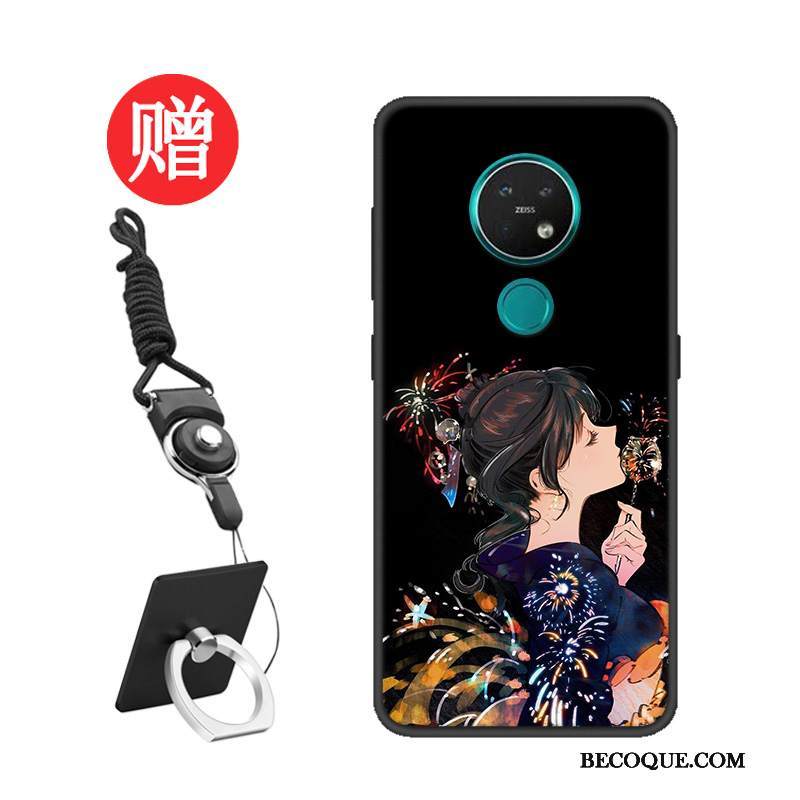 Kuori Nokia 7.2 Silikoni Punainen Muokata, Kotelo Nokia 7.2 Suojaus Net Red Malli