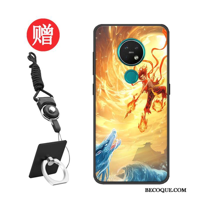 Kuori Nokia 7.2 Silikoni Punainen Muokata, Kotelo Nokia 7.2 Suojaus Net Red Malli