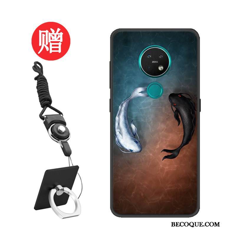 Kuori Nokia 7.2 Silikoni Punainen Muokata, Kotelo Nokia 7.2 Suojaus Net Red Malli