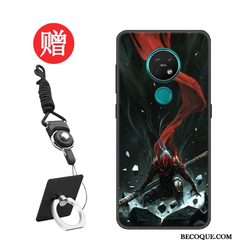 Kuori Nokia 7.2 Silikoni Punainen Muokata, Kotelo Nokia 7.2 Suojaus Net Red Malli