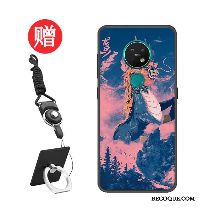 Kuori Nokia 7.2 Silikoni Punainen Muokata, Kotelo Nokia 7.2 Suojaus Net Red Malli