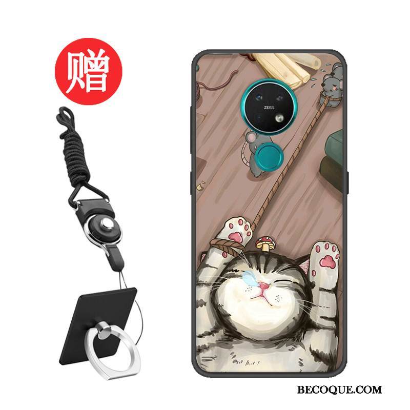 Kuori Nokia 7.2 Silikoni Punainen Muokata, Kotelo Nokia 7.2 Suojaus Net Red Malli