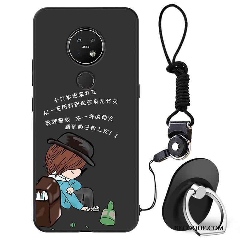 Kuori Nokia 7.2 Suojaus Puhelimen Kuoret Suuntaus, Kotelo Nokia 7.2 Pehmeä Neste Musta Murtumaton