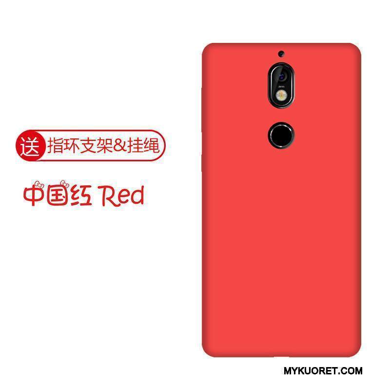 Kuori Nokia 7 Laukut Pesty Suede Puhelimen Kuoret, Kotelo Nokia 7 Sarjakuva Trendi Keltainen