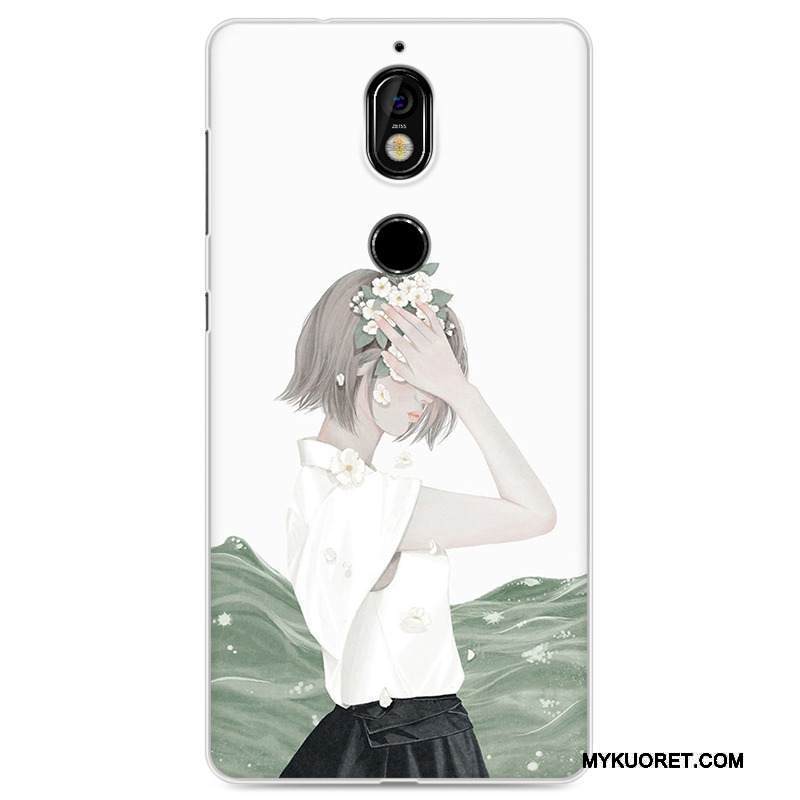 Kuori Nokia 7 Laukut Puhelimen Kuoret Murtumaton, Kotelo Nokia 7 Pehmeä Neste Vaalean Keltainen