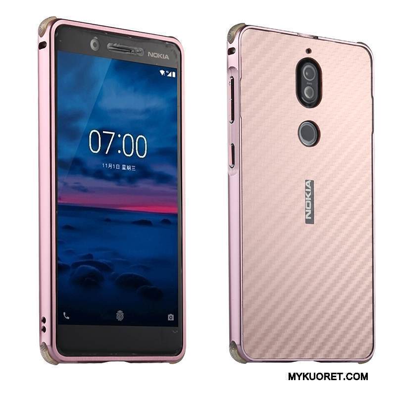Kuori Nokia 7 Metalli Takakansi Trendi, Kotelo Nokia 7 Suojaus Vihreä Puhelimen Kuoret
