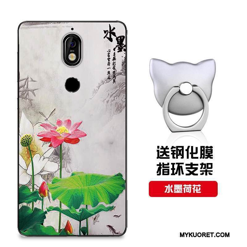 Kuori Nokia 7 Pehmeä Neste Murtumaton Malli, Kotelo Nokia 7 Silikoni Puhelimen Kuoret Punainen