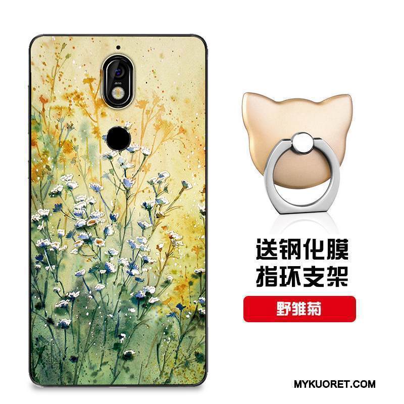 Kuori Nokia 7 Pehmeä Neste Murtumaton Malli, Kotelo Nokia 7 Silikoni Puhelimen Kuoret Punainen