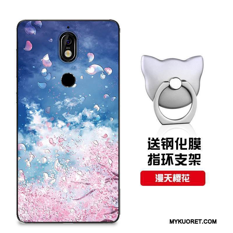 Kuori Nokia 7 Pehmeä Neste Murtumaton Malli, Kotelo Nokia 7 Silikoni Puhelimen Kuoret Punainen