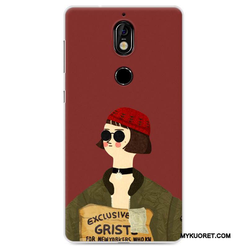 Kuori Nokia 7 Pehmeä Neste Murtumaton Rakastunut, Kotelo Nokia 7 Maalaus Trendi Keltainen