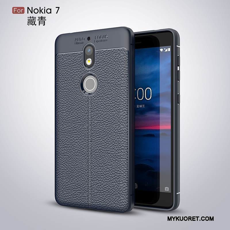 Kuori Nokia 7 Pehmeä Neste Puhelimen Kuoret 说, Kotelo Nokia 7 Laukut Murtumaton