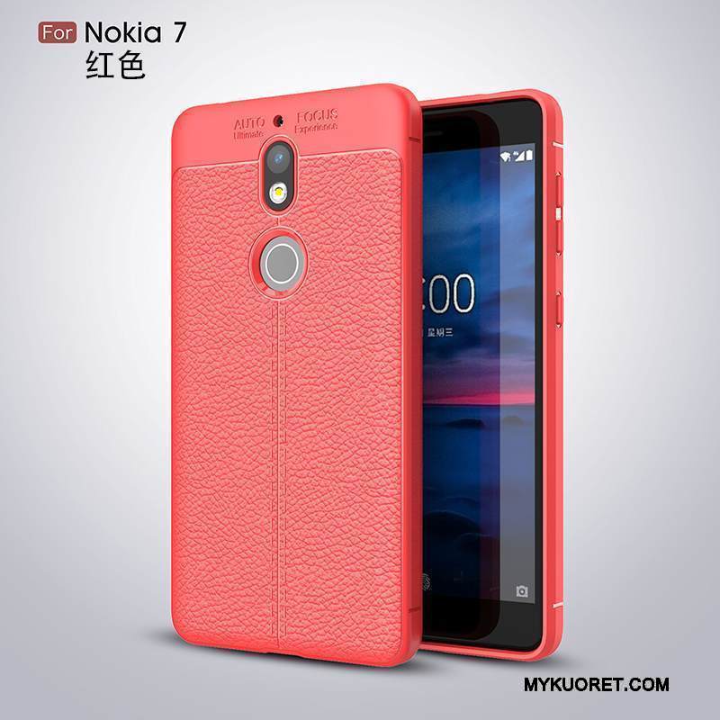 Kuori Nokia 7 Pehmeä Neste Puhelimen Kuoret 说, Kotelo Nokia 7 Laukut Murtumaton