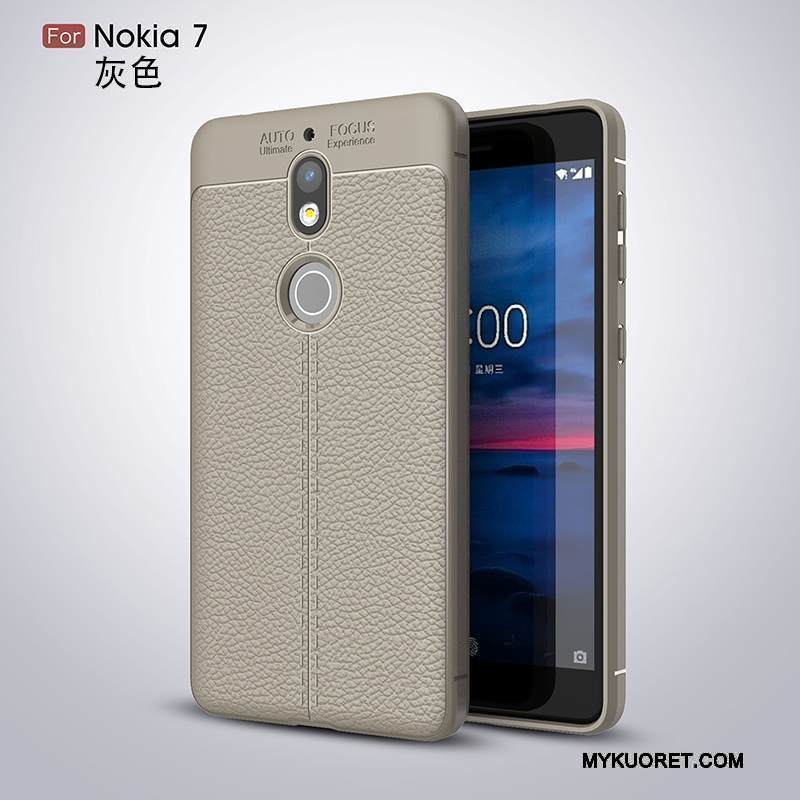 Kuori Nokia 7 Pehmeä Neste Puhelimen Kuoret 说, Kotelo Nokia 7 Laukut Murtumaton