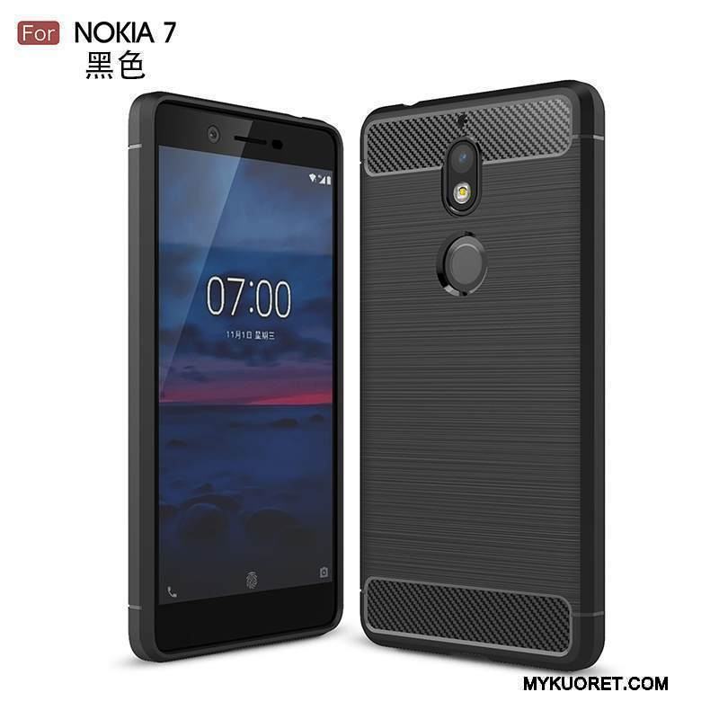 Kuori Nokia 7 Pehmeä Neste Puhelimen Kuoret 说, Kotelo Nokia 7 Laukut Murtumaton