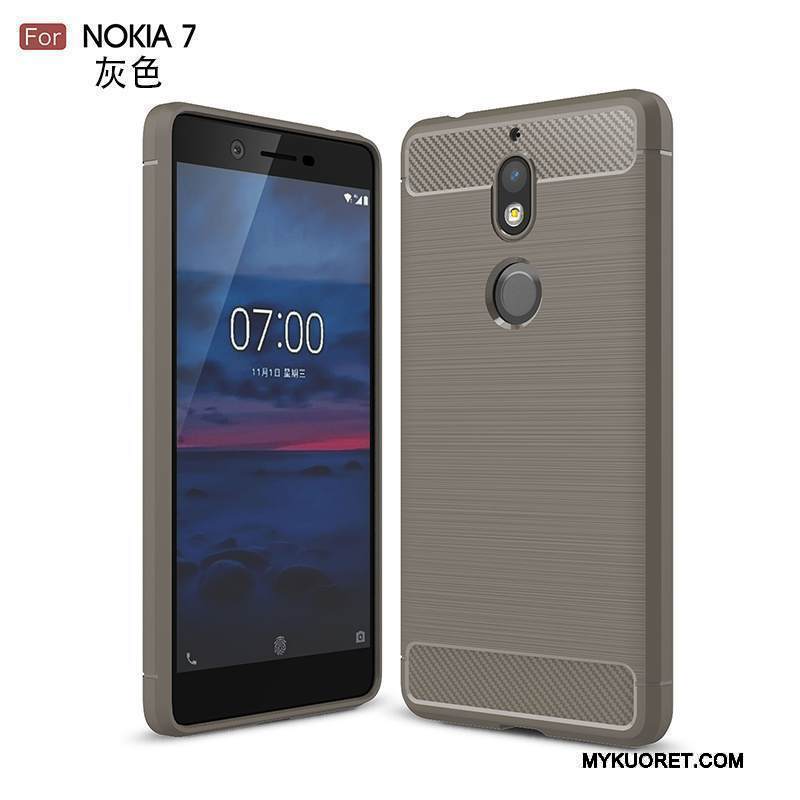 Kuori Nokia 7 Pehmeä Neste Puhelimen Kuoret 说, Kotelo Nokia 7 Laukut Murtumaton