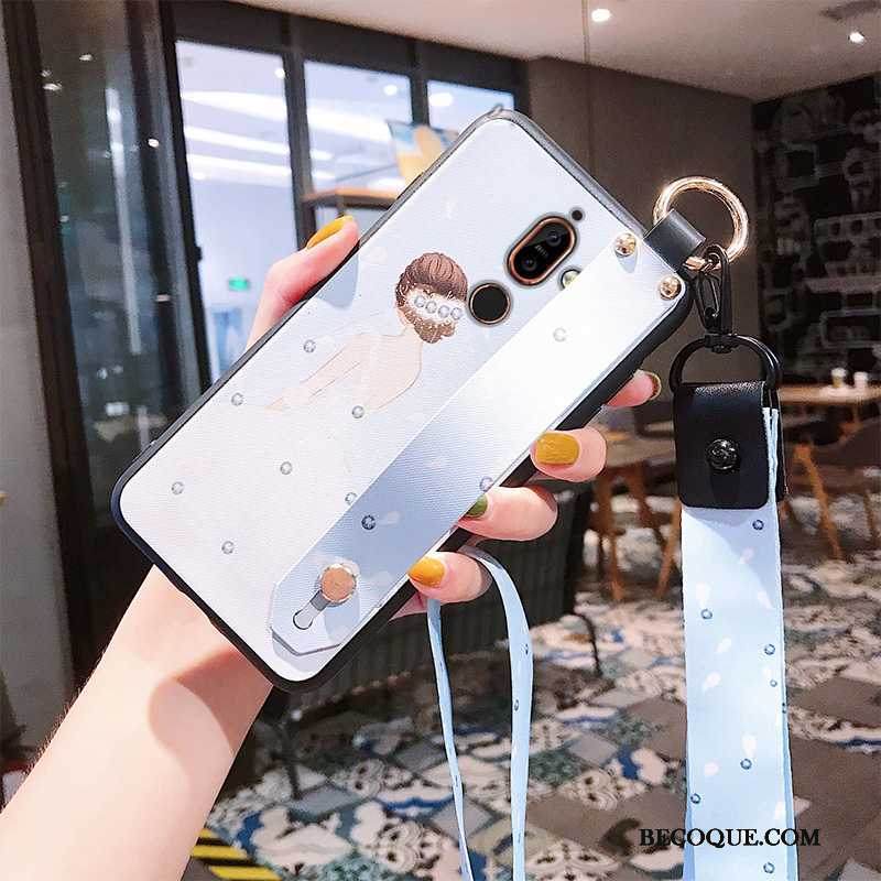 Kuori Nokia 7 Plus Kiinalainen Tyyli Ripustettavat Koristeet, Kotelo Nokia 7 Plus Pu Kauneus