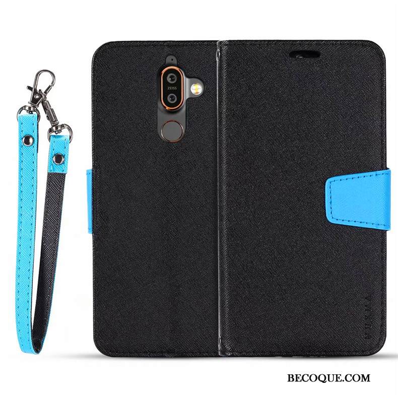 Kuori Nokia 7 Plus Kuoret Puhelimen Kuoret Pu, Kotelo Nokia 7 Plus Nahka Punainen