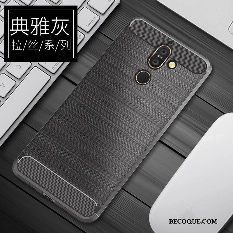 Kuori Nokia 7 Plus Laukut Liiketoiminta Punainen, Kotelo Nokia 7 Plus Pehmeä Neste Persoonallisuus Trendi