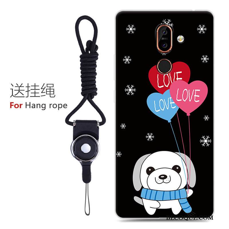 Kuori Nokia 7 Plus Laukut Musta Persoonallisuus, Kotelo Nokia 7 Plus Suojaus Puhelimen Kuoret