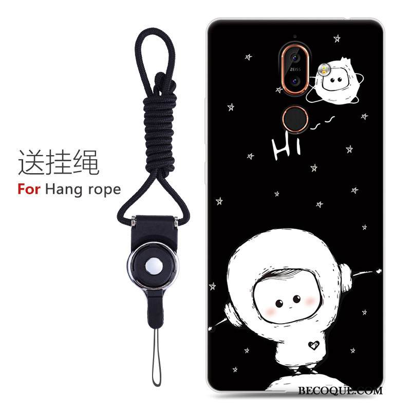 Kuori Nokia 7 Plus Laukut Musta Persoonallisuus, Kotelo Nokia 7 Plus Suojaus Puhelimen Kuoret