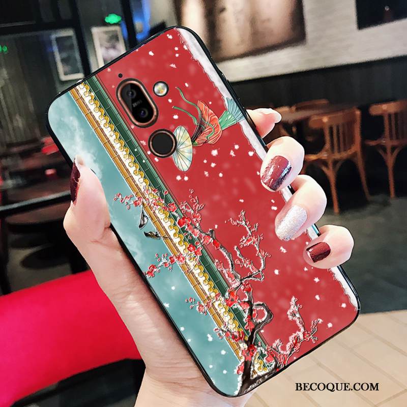 Kuori Nokia 7 Plus Laukut Sininen Puhelimen Kuoret, Kotelo Nokia 7 Plus Pehmeä Neste Tuuli Murtumaton