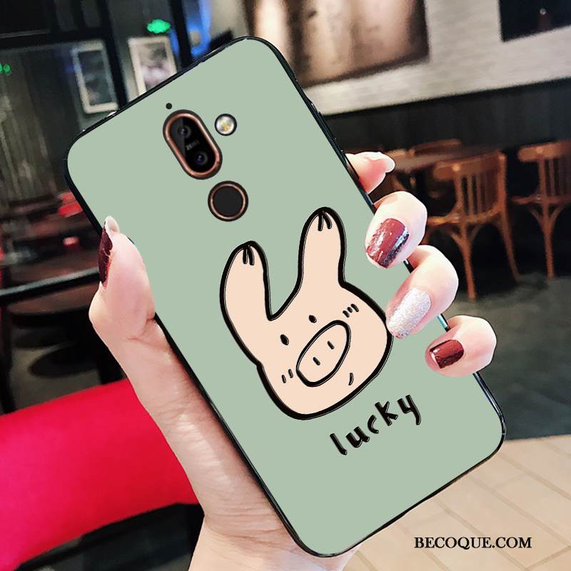 Kuori Nokia 7 Plus Laukut Vihreä Pieni, Kotelo Nokia 7 Plus Pehmeä Neste Puhelimen Kuoret Murtumaton