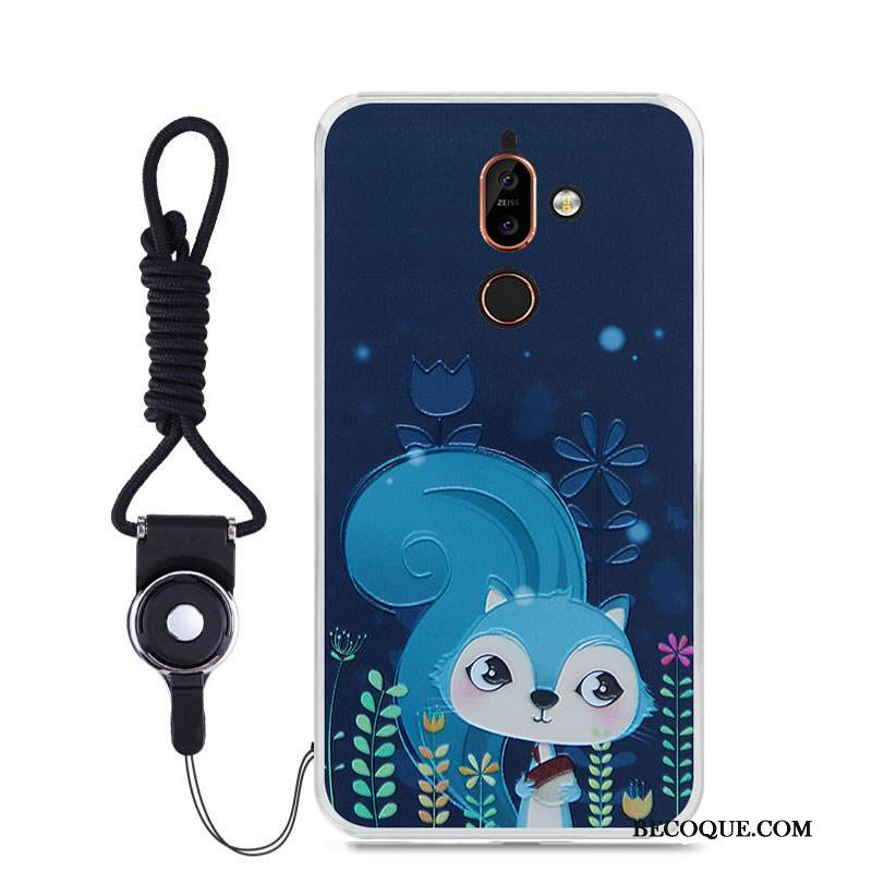 Kuori Nokia 7 Plus Laukut Vihreä Väriset, Kotelo Nokia 7 Plus Pehmeä Neste Puhelimen Kuoret Muokata