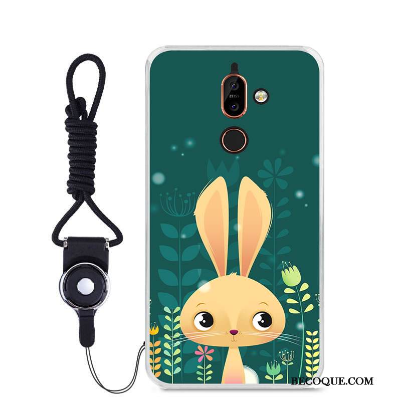 Kuori Nokia 7 Plus Laukut Vihreä Väriset, Kotelo Nokia 7 Plus Pehmeä Neste Puhelimen Kuoret Muokata