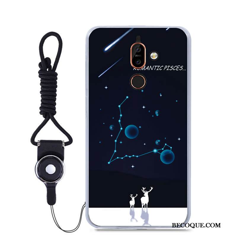 Kuori Nokia 7 Plus Laukut Vihreä Väriset, Kotelo Nokia 7 Plus Pehmeä Neste Puhelimen Kuoret Muokata