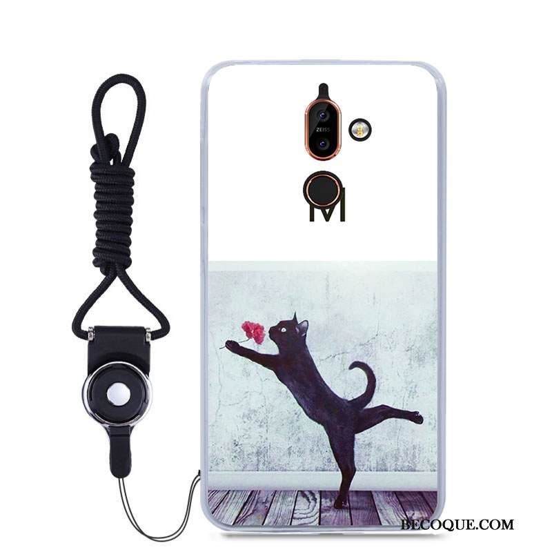 Kuori Nokia 7 Plus Laukut Vihreä Väriset, Kotelo Nokia 7 Plus Pehmeä Neste Puhelimen Kuoret Muokata