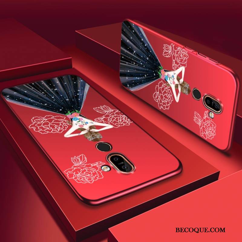 Kuori Nokia 7 Plus Luova Persoonallisuus Punainen, Kotelo Nokia 7 Plus Puhelimen Kuoret Kova