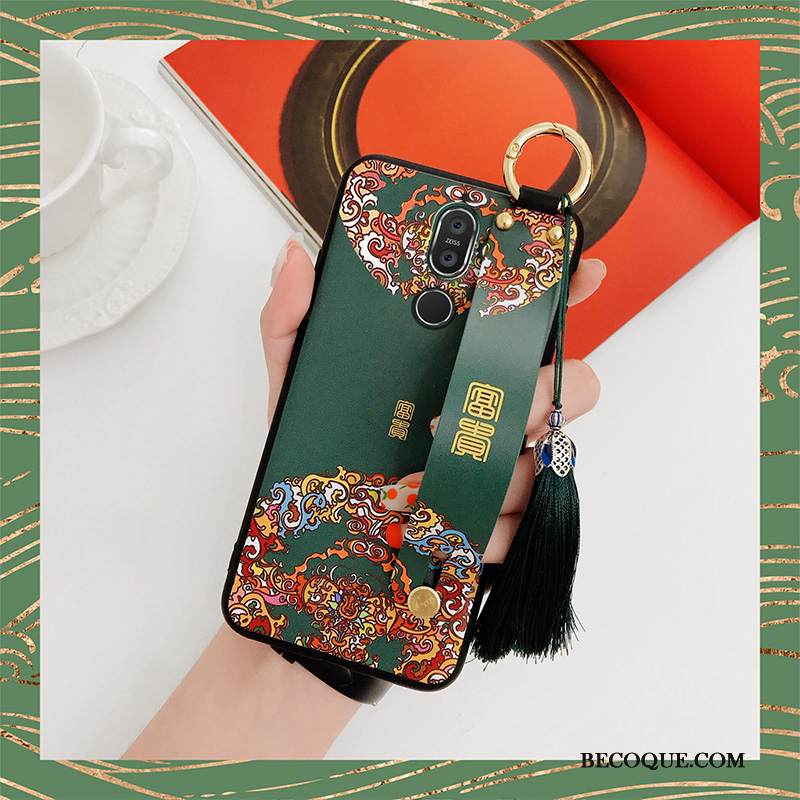 Kuori Nokia 7 Plus Silikoni Puhelimen Kuoret Net Red, Kotelo Nokia 7 Plus Luova Kiinalainen Tyyli Trendi