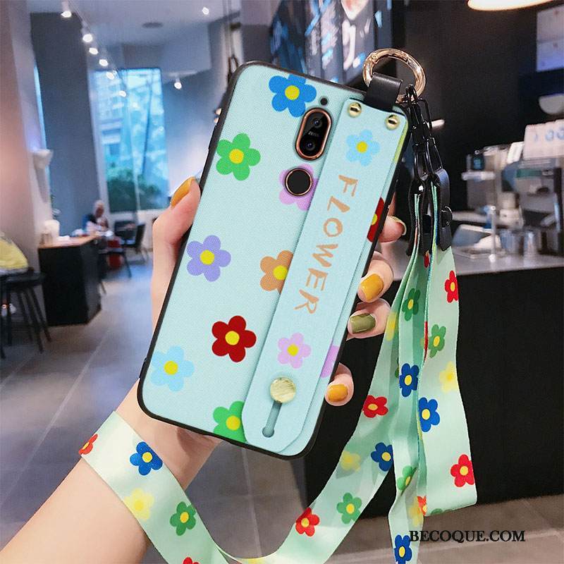 Kuori Nokia 7 Plus Suojaus Murtumaton Vihreä, Kotelo Nokia 7 Plus Laukut Ripustettavat Koristeet Puhelimen Kuoret