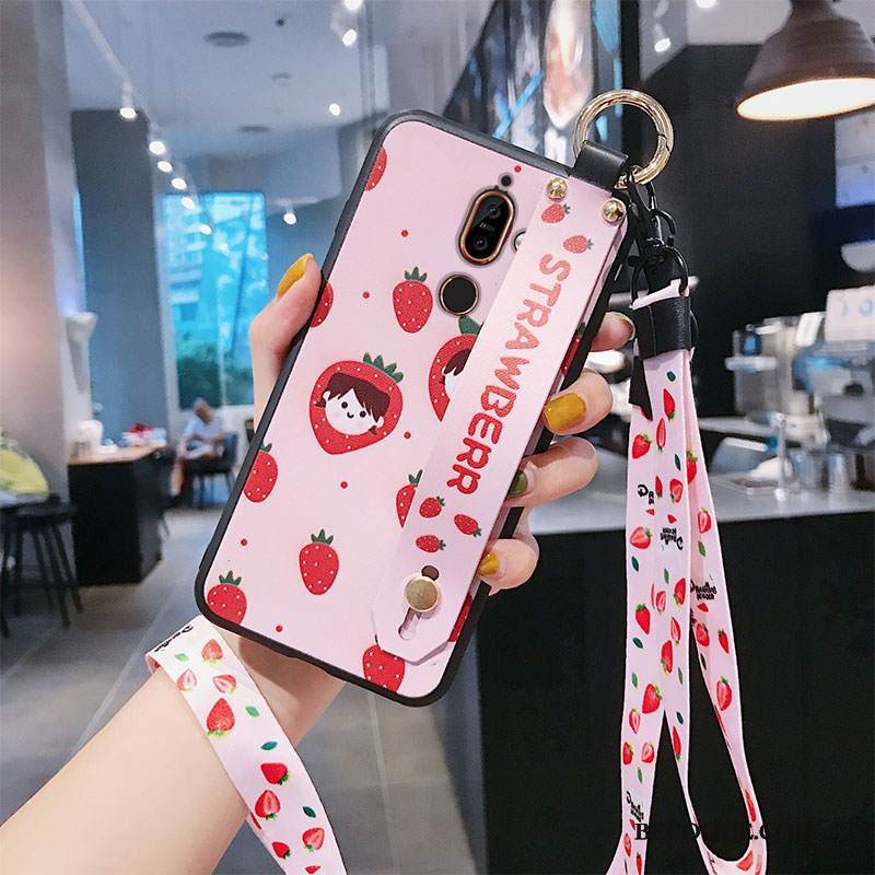 Kuori Nokia 7 Plus Suojaus Murtumaton Vihreä, Kotelo Nokia 7 Plus Laukut Ripustettavat Koristeet Puhelimen Kuoret