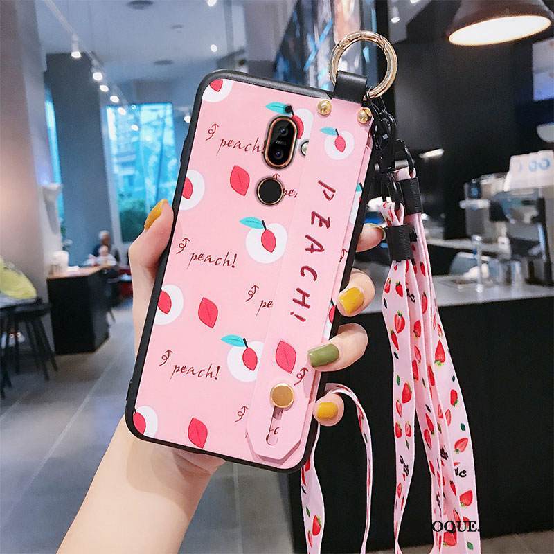 Kuori Nokia 7 Plus Suojaus Murtumaton Vihreä, Kotelo Nokia 7 Plus Laukut Ripustettavat Koristeet Puhelimen Kuoret