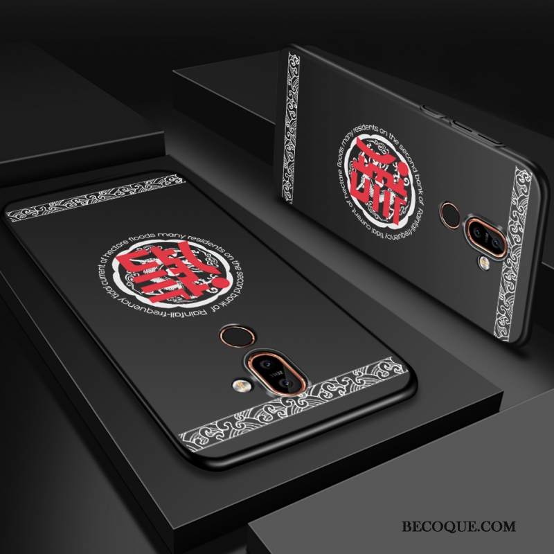 Kuori Nokia 7 Plus Suojaus Musta Murtumaton, Kotelo Nokia 7 Plus Puhelimen Kuoret Kova